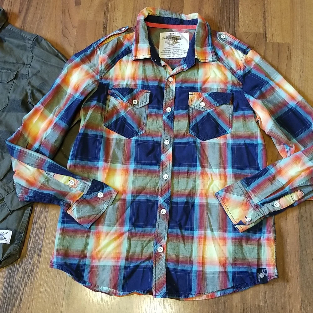 Bundle of Boy's Long Sleeve Shirts, Size Large - Picture 10 of 13